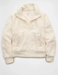 AE Cable Sherpa Full-Zip Sweatshirt