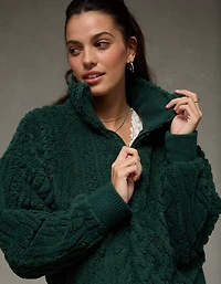 AE Cable Sherpa Full-Zip Sweatshirt