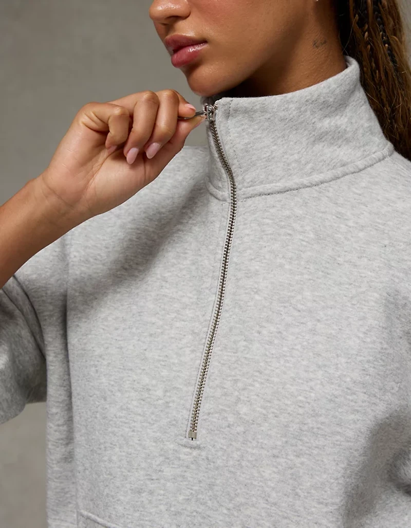 AE Everyday Luxe Quarter Zip Sweatshirt