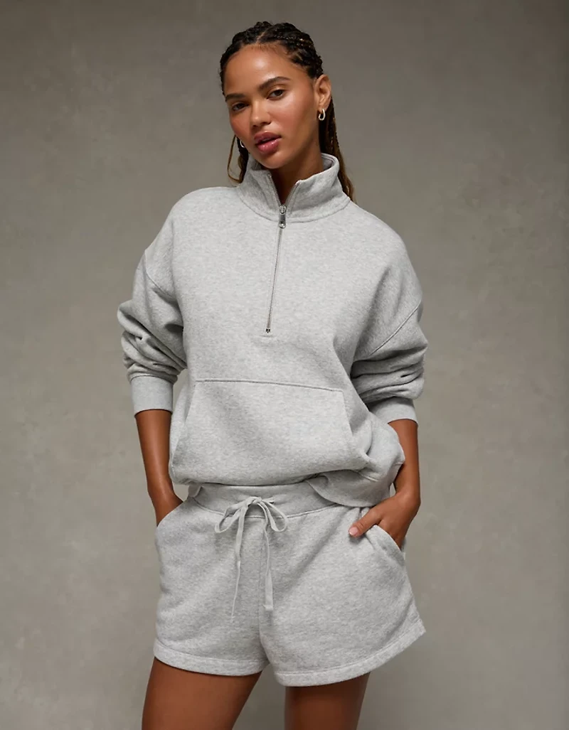 AE Everyday Luxe Quarter Zip Sweatshirt