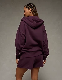 AE Everyday Luxe Oversized Zip-Up Hoodie
