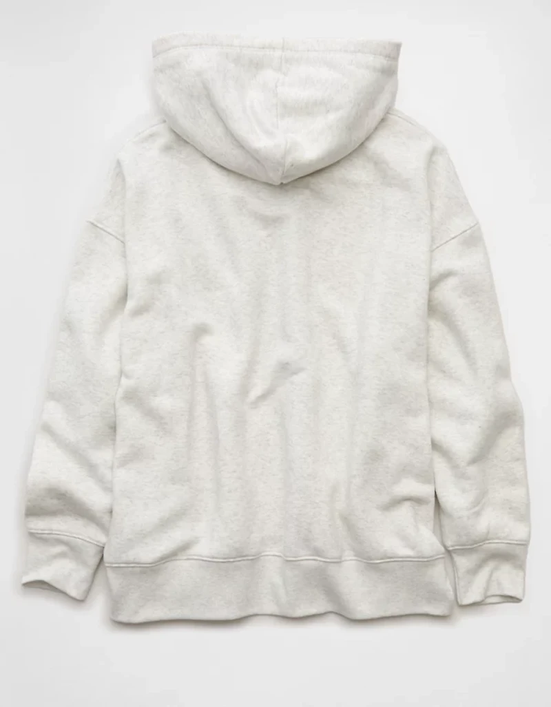 AE Everyday Luxe Oversized Zip-Up Hoodie