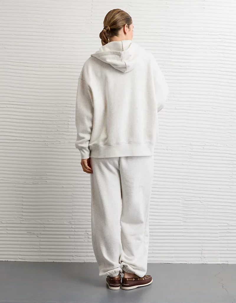 AE Everyday Luxe Oversized Zip-Up Hoodie