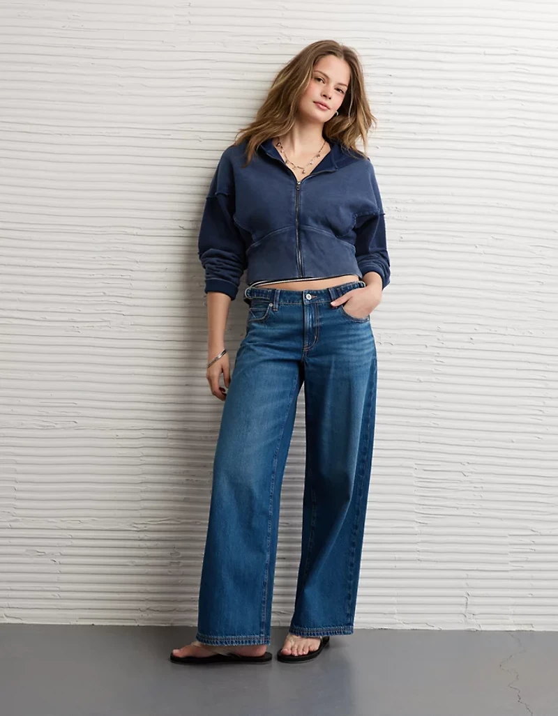 Chandail en molleton court à glissière AE