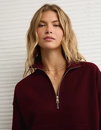 AE Everyday Luxe Quarter-Zip Sweatshirt