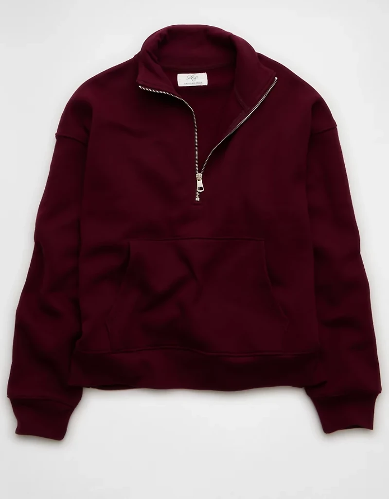 AE Everyday Luxe Quarter-Zip Sweatshirt