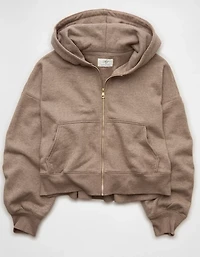 AE Boxy Double-Zip Balloon Sleeve Hoodie