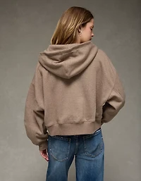 AE Boxy Double-Zip Balloon Sleeve Hoodie