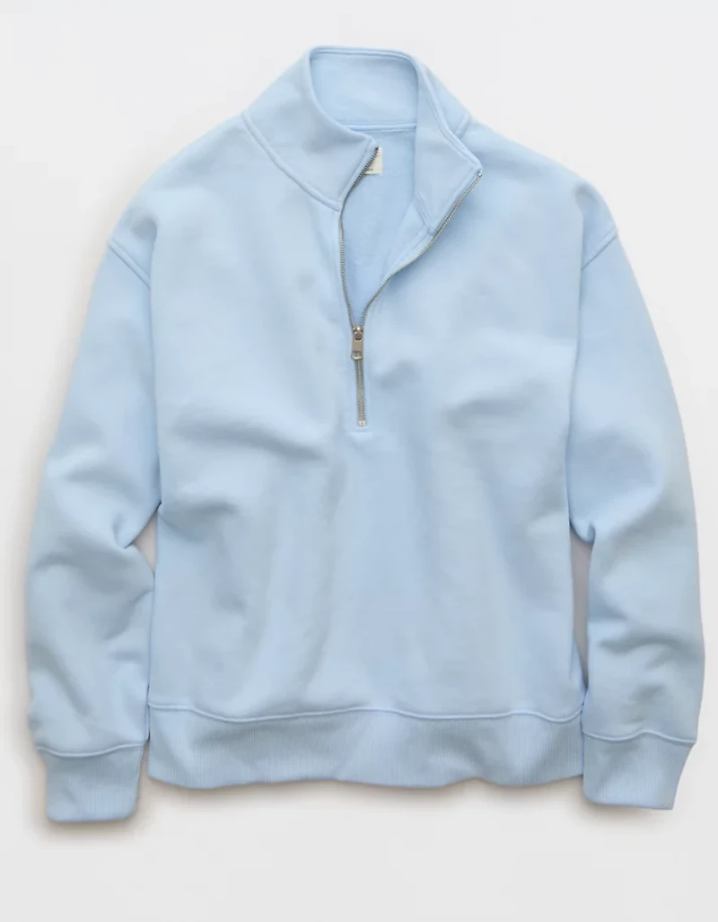 AE Everyday Luxe Quarter-Zip Sweatshirt