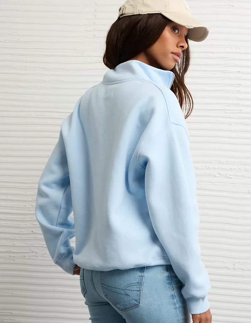 AE Everyday Luxe Quarter-Zip Sweatshirt