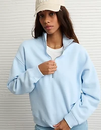 AE Everyday Luxe Quarter-Zip Sweatshirt