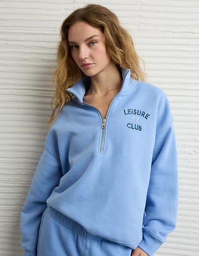 AE Everyday Luxe Quarter Zip Sweatshirt