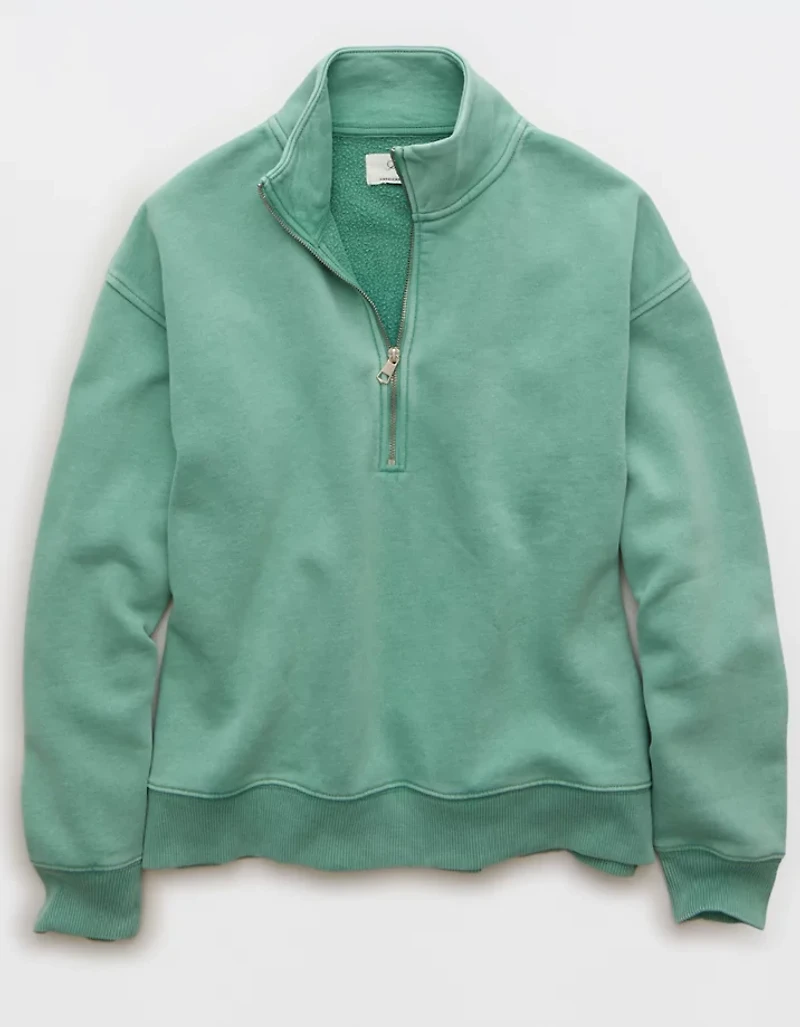 AE Everyday Luxe Quarter-Zip Sweatshirt