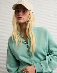 AE Everyday Luxe Quarter-Zip Sweatshirt