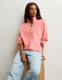 AE Everyday Luxe Quarter-Zip Sweatshirt