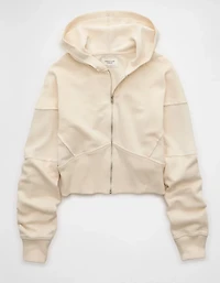 AE Cropped Zip-Up Sweatshirt