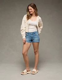 AE Cropped Zip-Up Sweatshirt