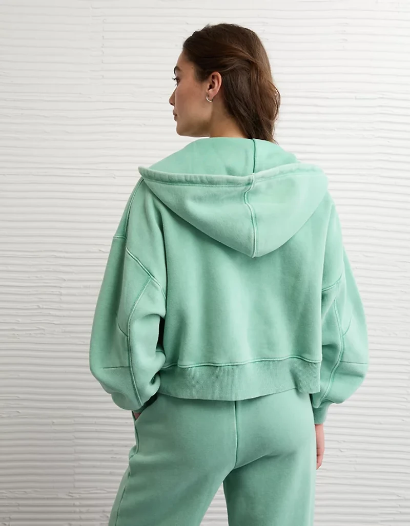AE Full-Zip Balloon Sleeve Hoodie