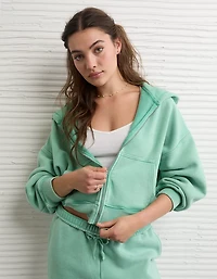 AE Full-Zip Balloon Sleeve Hoodie