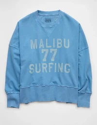 AE Big Hug Destination Graphic Crew Neck Sweatshirt