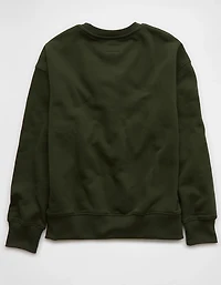 AE Everyday Luxe Graphic Crew Neck Sweatshirt