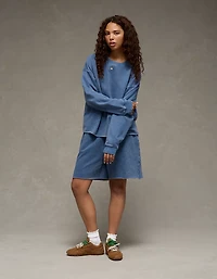 AE Everyday Luxe Cropped Cut-Off Sweatshirt