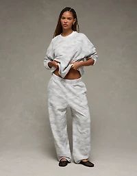 AE Everyday Luxe Cropped Cut-Off Sweatshirt