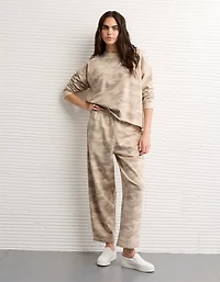 AE Everyday Luxe Cropped Cut-Off Sweatshirt