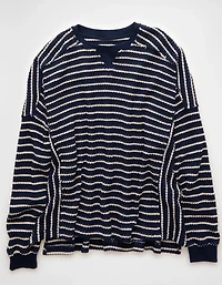 AE Big Hug Crew Neck Waffle Sweatshirt