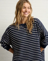 AE Big Hug Crew Neck Waffle Sweatshirt