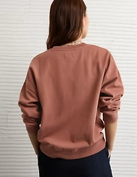 AE Velvet Graphic Crew Neck Sweatshirt