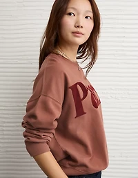 AE Velvet Graphic Crew Neck Sweatshirt