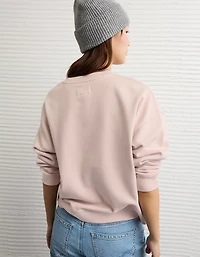 AE Velvet Graphic Crew Neck Sweatshirt