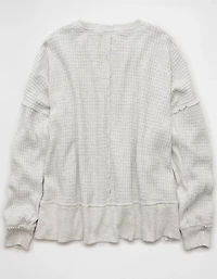 AE Big Hug Crew Neck Waffle Sweatshirt