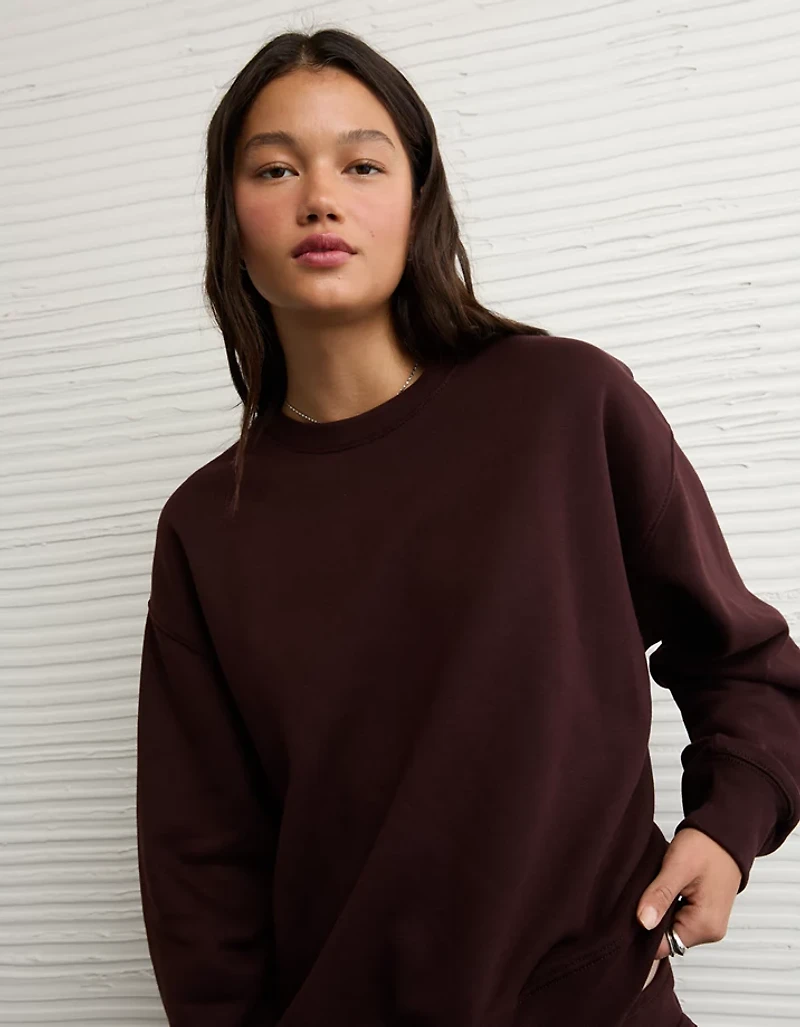 AE Everyday Luxe Crew Neck Sweatshirt