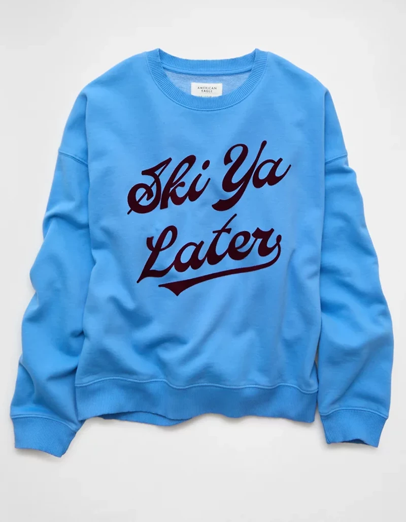 Chandail en molleton à image décontracté AE