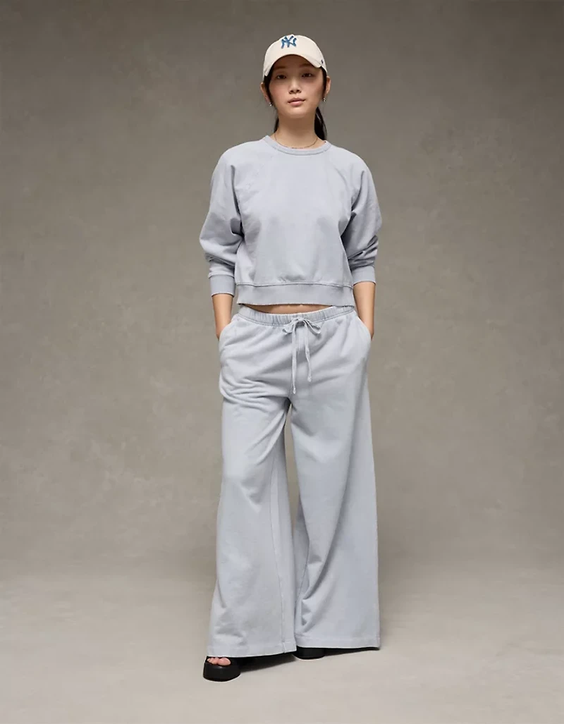 Chandail en molleton court à manches raglan AE