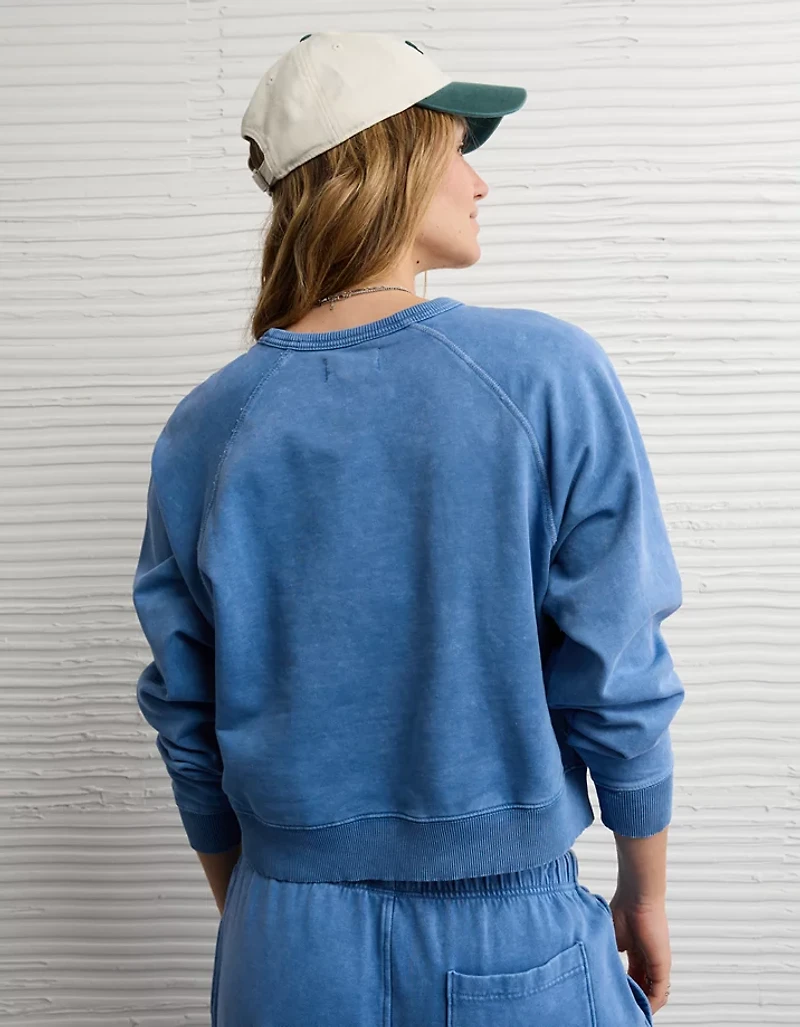 AE Cropped Raglan Sweatshirt