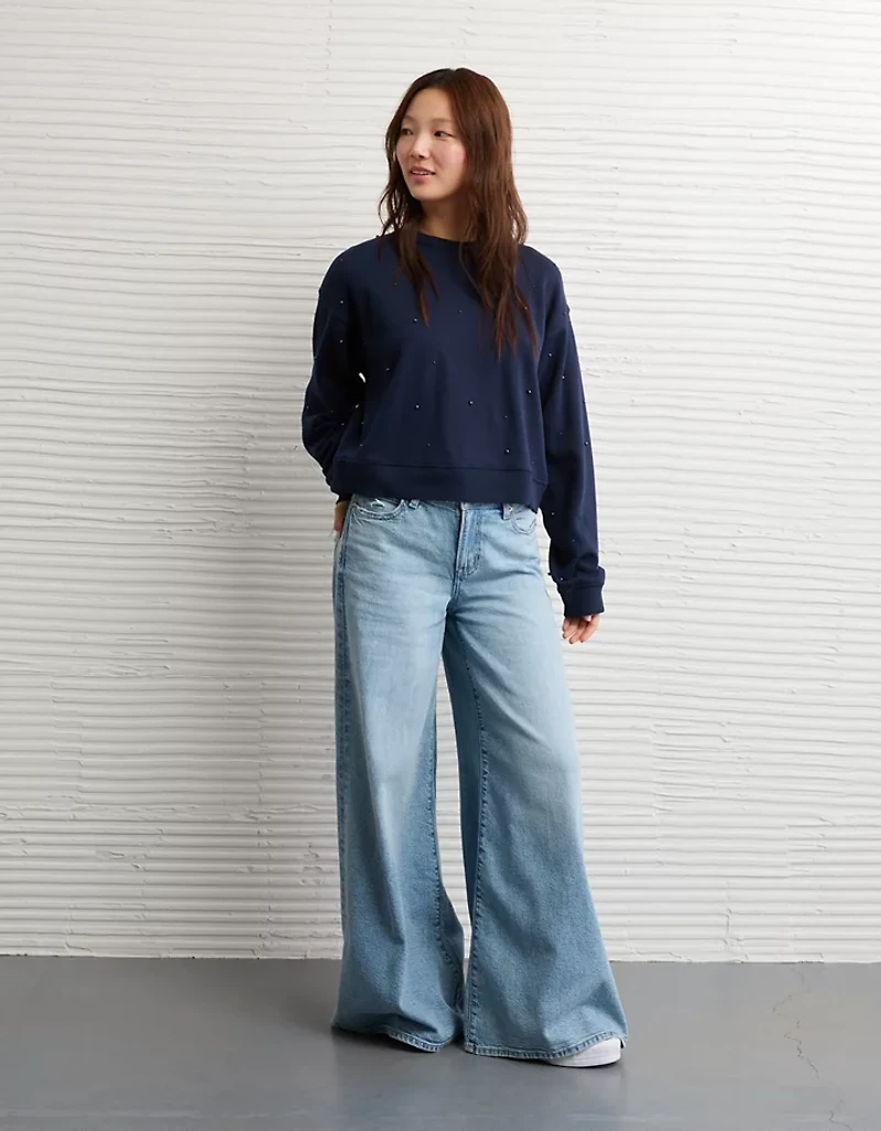 AE Embellished Pearl Sweatshirt