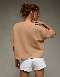 AE Boxy Short-Sleeve Sweatshirt