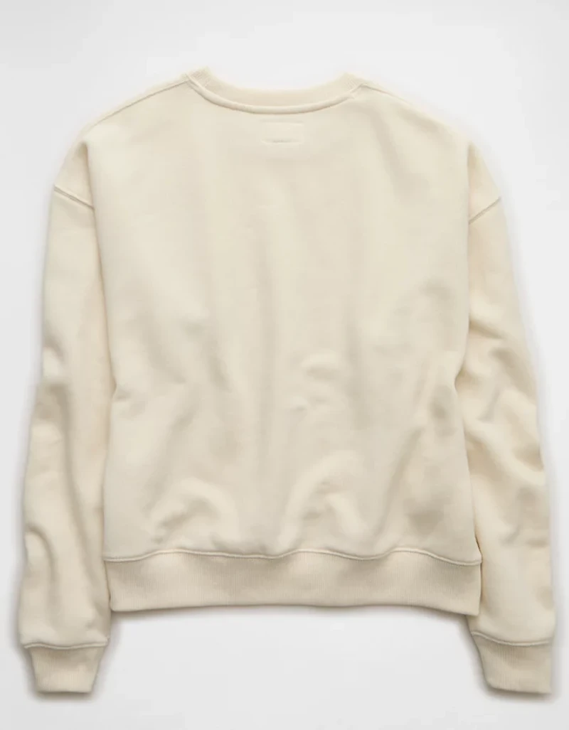 Chandail en molleton décontracté à col rond AE