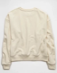 Chandail en molleton décontracté à col rond AE