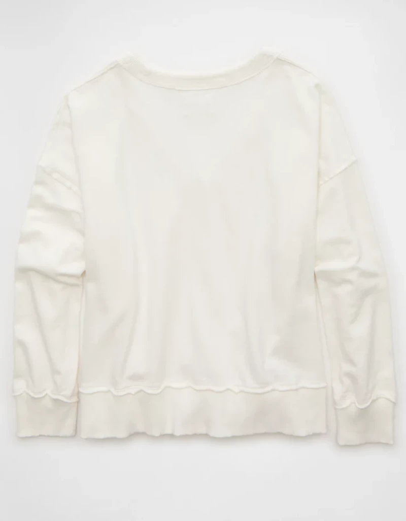 Chandail en molleton à encolure V Gros câlin AE