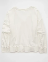 Chandail en molleton à encolure V Gros câlin AE