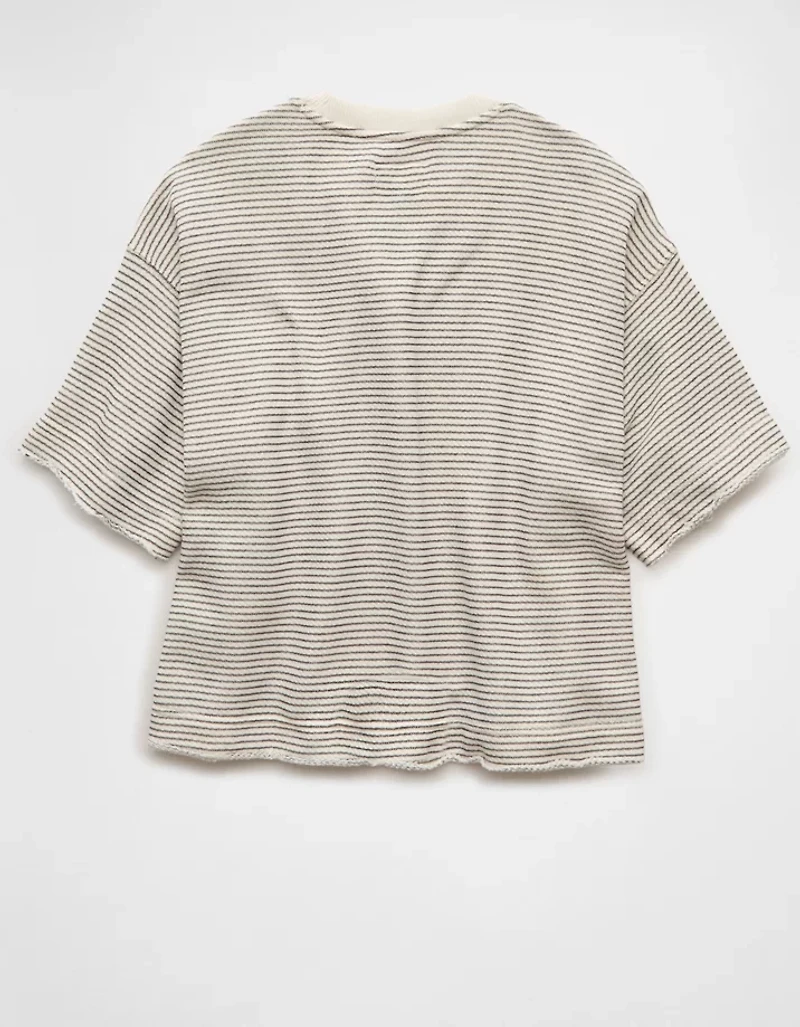 AE Boxy Short-Sleeve Sweatshirt