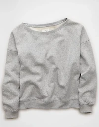 Chandail en molleton à décolleté épaule dénudée Luxe de tous les jours AE