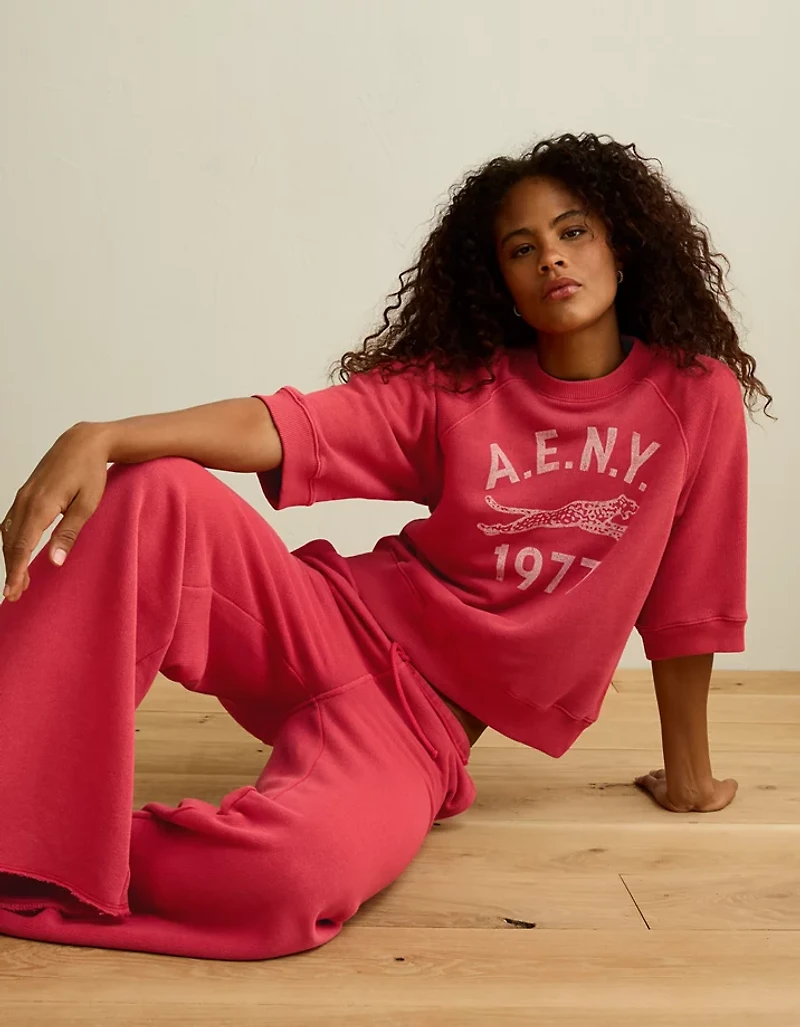 AE Campus Short-Sleeve Sweatshirt
