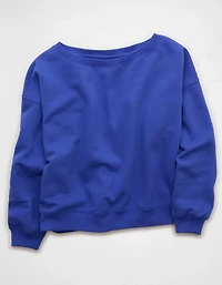 AE Everyday Luxe Off-the-Shoulder Sweatshirt