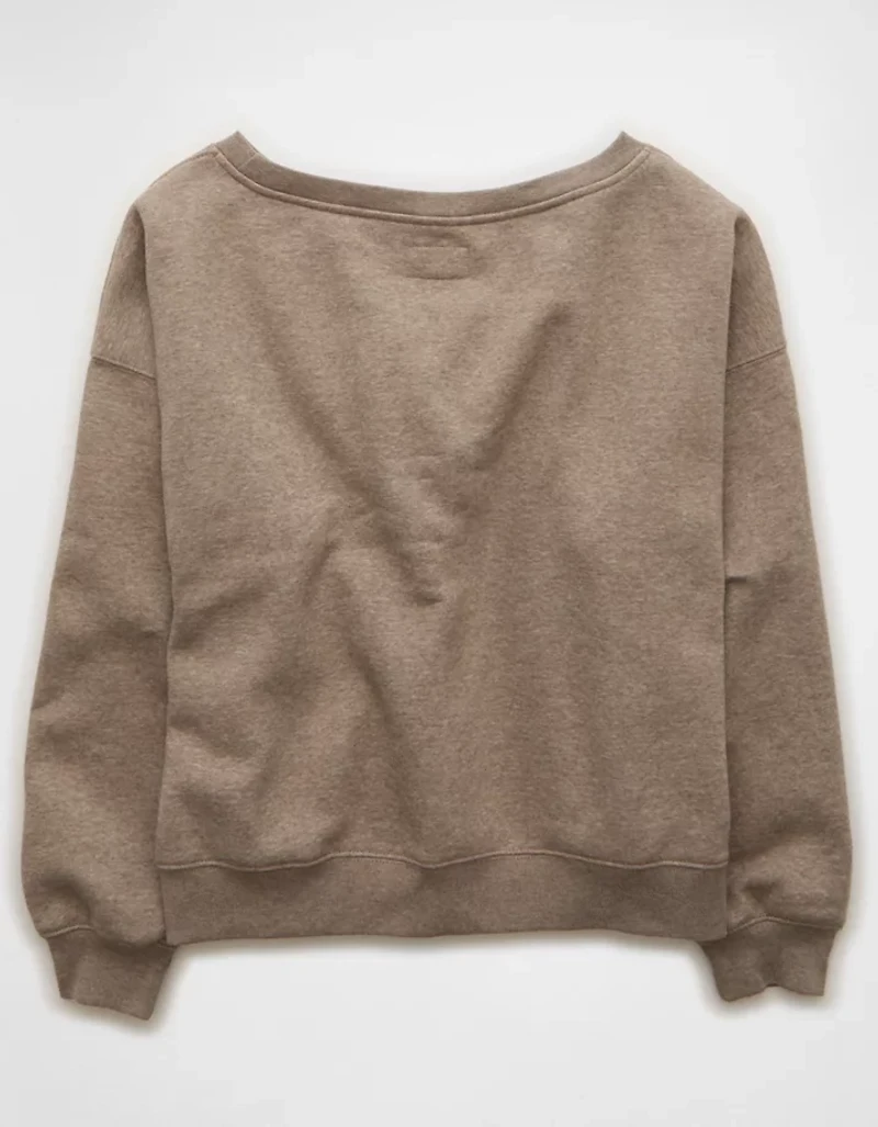AE Everyday Luxe Off-the-Shoulder Sweatshirt