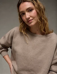 AE Everyday Luxe Off-the-Shoulder Sweatshirt